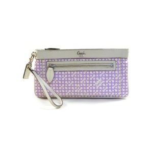 Coach Penelope Op Art Clutch 13166 (Lilac)